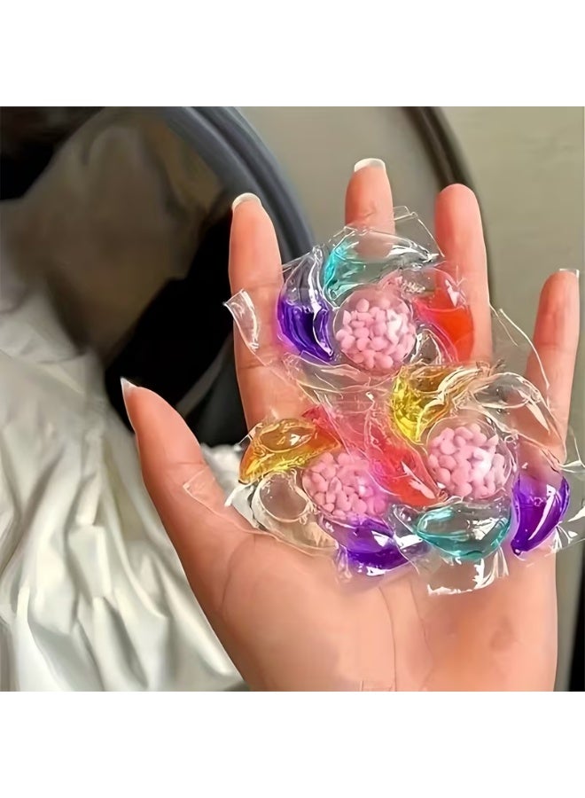 كبسولات غسيل مركزة 6 في 1 تنظّف بعمق، تزيل البكتيريا والروائح حتى 99.9٪، وتترك رائحة زهور الكرز المنعشة تدوم حتى 72 ساعة على الملابس، مناسبة للغسالات الأوتوماتيك والهاف أوتوماتيك. - Image 4